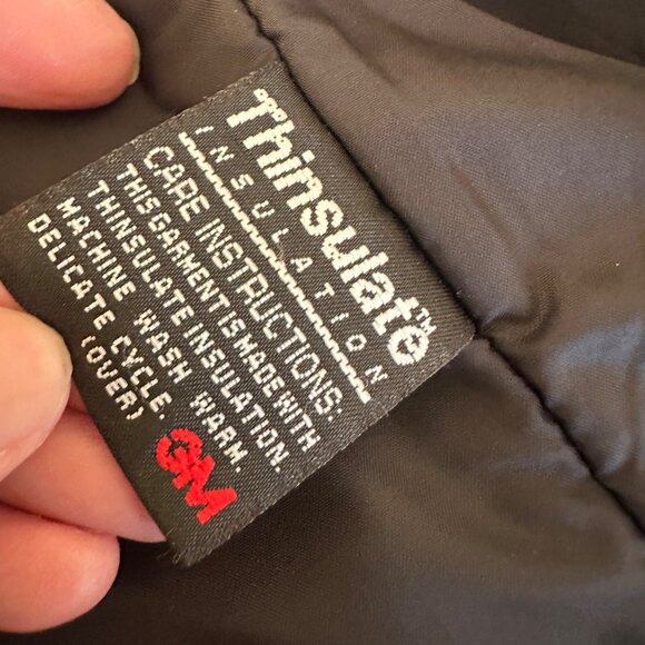 LL Bean Vtg Jacket Mens XL Nylon Jacket Thinsulate Insulation Embroidered Logo - Picture 3 of 10